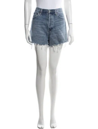 Pre-owned Agolde Mini Shorts In Blue