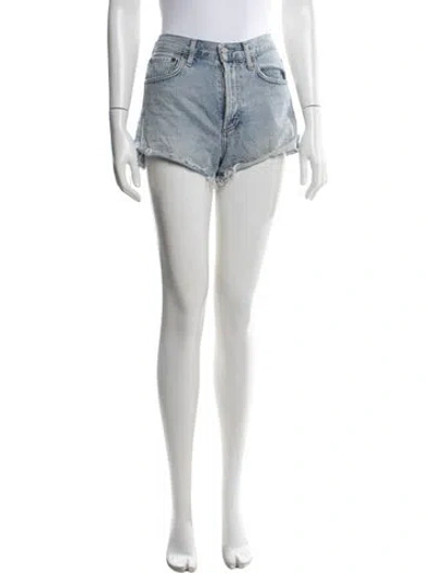 Pre-owned Agolde Mini Shorts In Blue