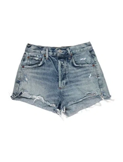 Pre-owned Agolde Mini Shorts In Blue