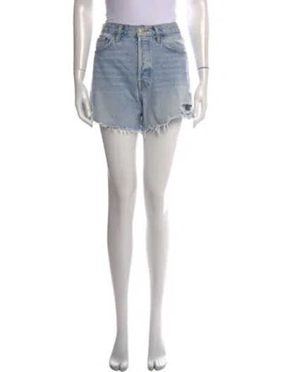 Pre-owned Agolde Mini Shorts In Blue