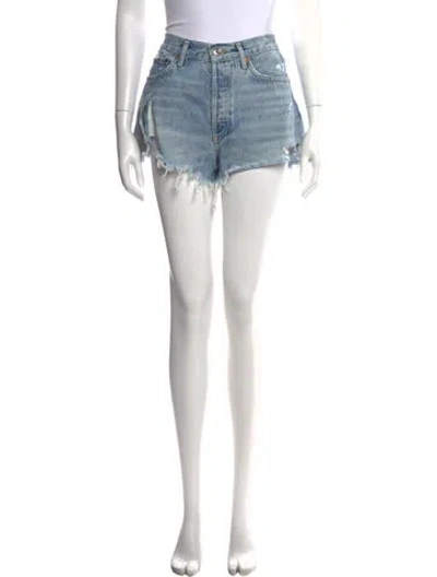 Pre-owned Agolde Mini Shorts In Blue