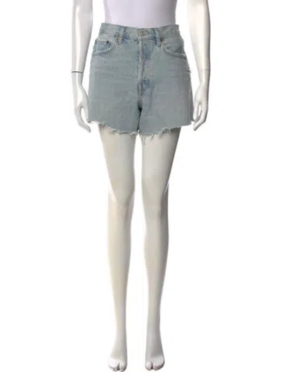Pre-owned Agolde Mini Shorts In Blue