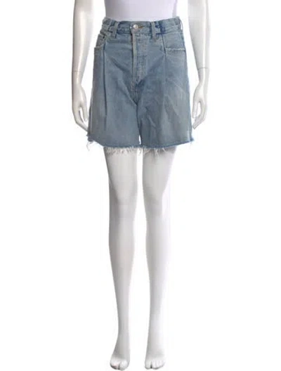 Pre-owned Agolde Mini Shorts In Blue