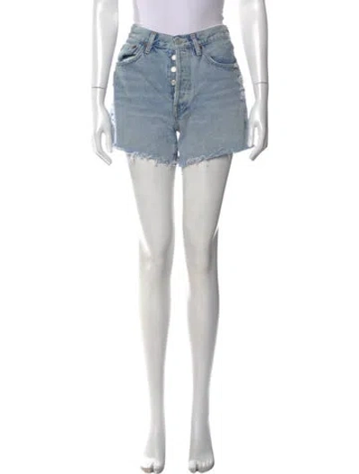 Pre-owned Agolde Mini Shorts In Blue