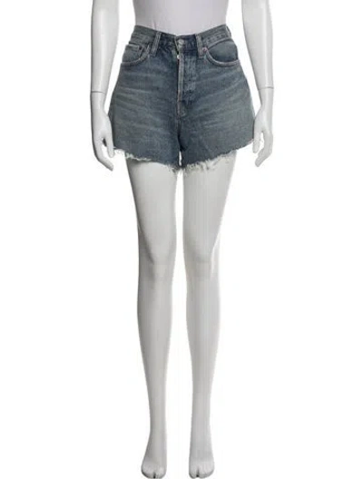 Pre-owned Agolde Mini Shorts In Blue