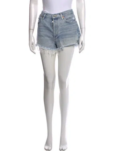 Pre-owned Agolde Mini Shorts In Blue