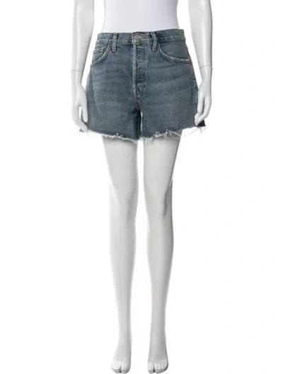 Pre-owned Agolde Mini Shorts In Blue