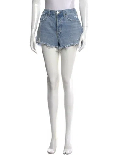 Pre-owned Agolde Mini Shorts In Blue