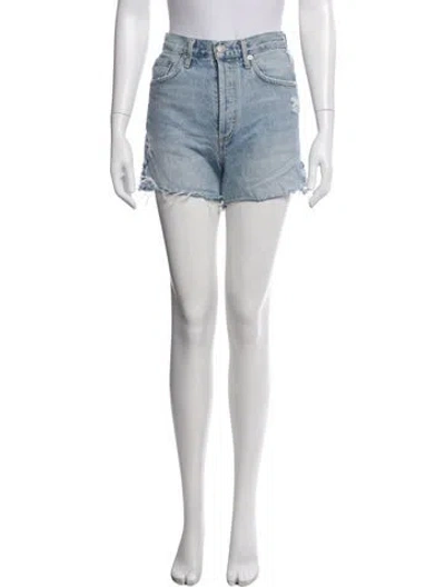 Pre-owned Agolde Mini Shorts In Blue