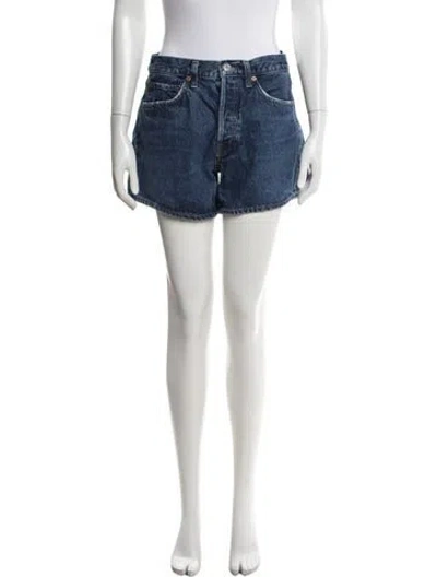 Pre-owned Agolde Mini Shorts In Blue
