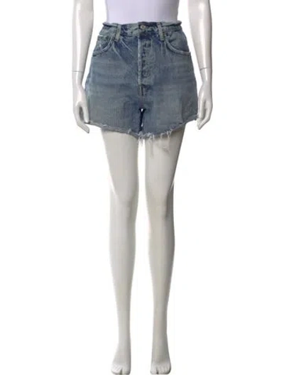 Pre-owned Agolde Mini Shorts In Blue