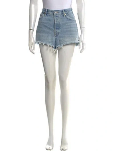 Pre-owned Agolde Mini Shorts In Blue