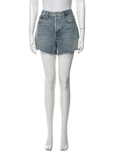 Pre-owned Agolde Mini Shorts In Blue
