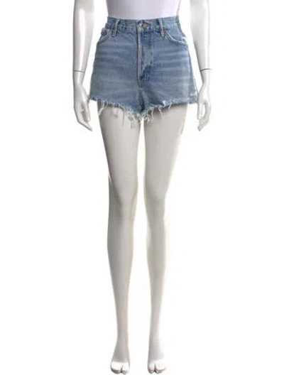 Pre-owned Agolde Mini Shorts In Blue