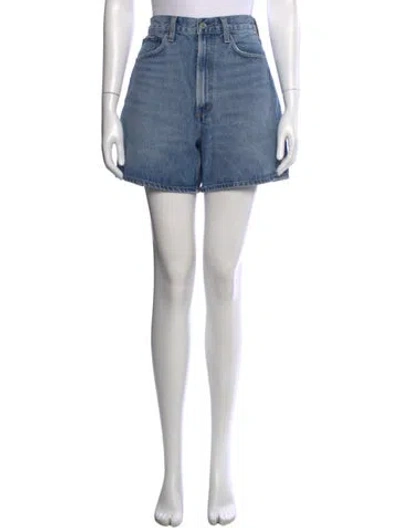 Pre-owned Agolde Mini Shorts In Blue
