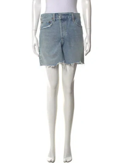 Pre-owned Agolde Mini Shorts In Blue