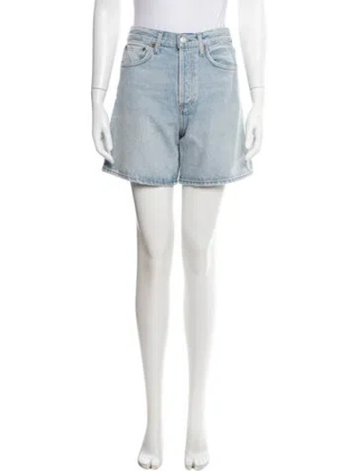 Pre-owned Agolde Mini Shorts In Blue