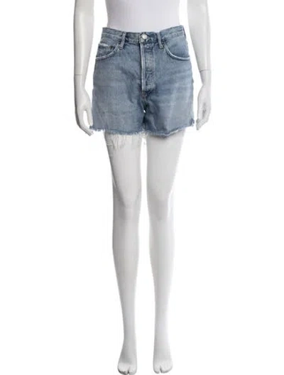 Pre-owned Agolde Mini Shorts In Blue
