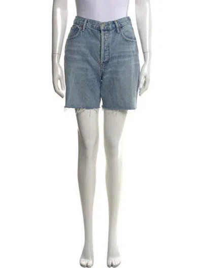 Pre-owned Agolde Mini Shorts In Blue