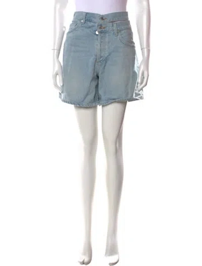 Pre-owned Agolde Mini Shorts In Blue