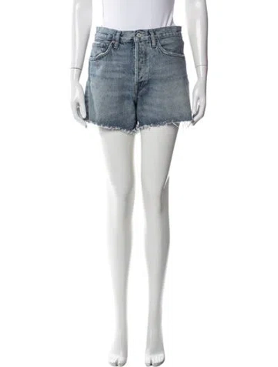 Pre-owned Agolde Mini Shorts In Blue