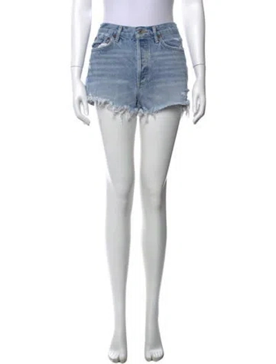 Pre-owned Agolde Mini Shorts In Blue