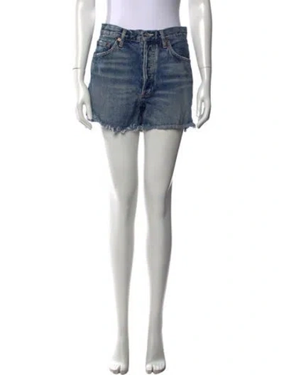 Pre-owned Agolde Mini Shorts In Blue