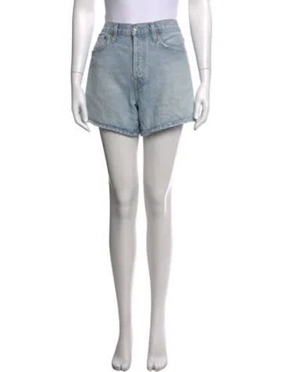 Pre-owned Agolde Mini Shorts In Blue