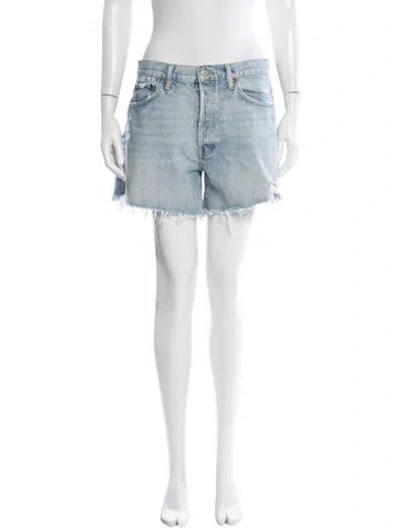 Pre-owned Agolde Mini Shorts In Blue