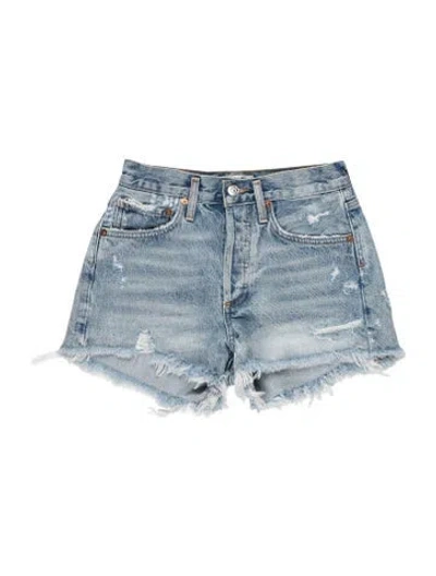 Pre-owned Agolde Mini Shorts In Blue