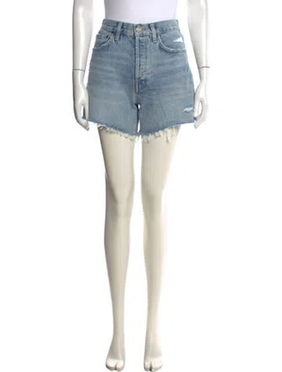 Pre-owned Agolde Mini Shorts In Blue