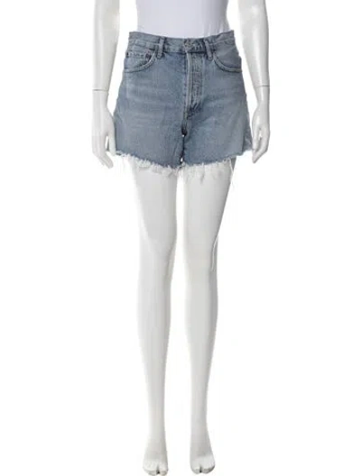 Pre-owned Agolde Mini Shorts In Blue