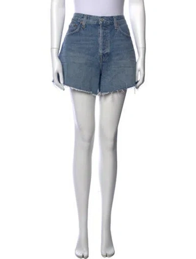 Pre-owned Agolde Mini Shorts In Blue