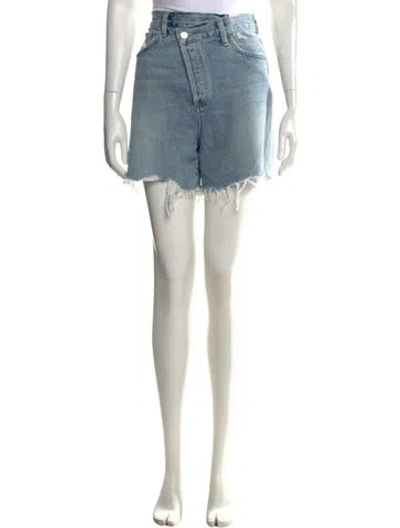 Pre-owned Agolde Mini Shorts In Blue