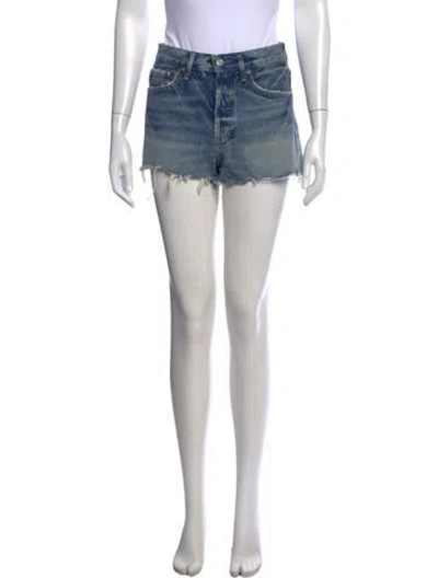 Pre-owned Agolde Mini Shorts In Blue