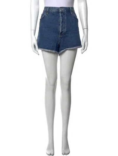 Pre-owned Agolde Mini Shorts In Blue