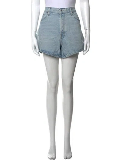 Pre-owned Agolde Mini Shorts In Blue