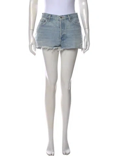 Pre-owned Agolde Mini Shorts In Blue