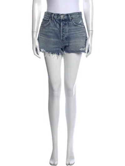Pre-owned Agolde Mini Shorts In Blue