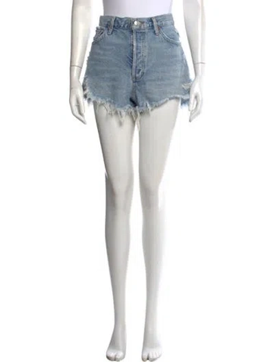 Pre-owned Agolde Mini Shorts In Blue