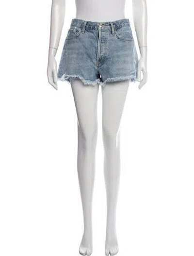 Pre-owned Agolde Mini Shorts In Blue