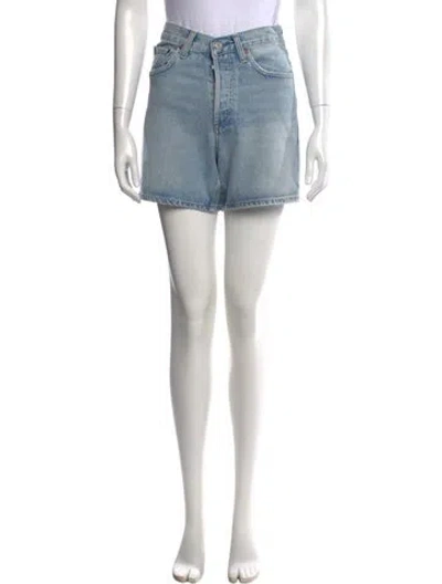 Pre-owned Agolde Mini Shorts In Blue
