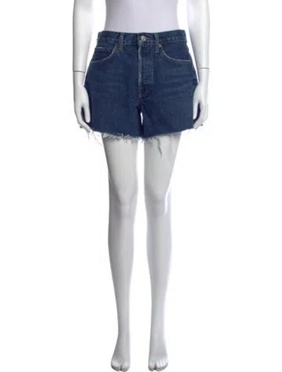 Pre-owned Agolde Mini Shorts In Blue