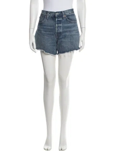Pre-owned Agolde Mini Shorts In Blue
