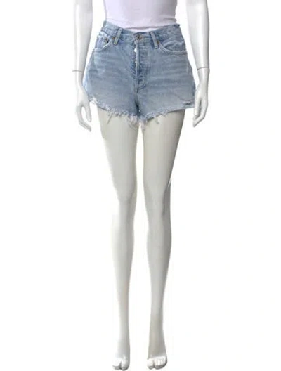 Pre-owned Agolde Mini Shorts In Blue