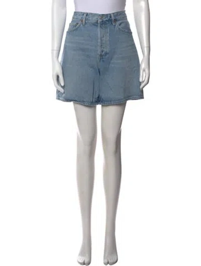 Pre-owned Agolde Mini Shorts In Blue
