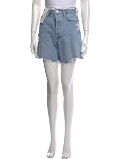 Pre-owned Agolde Mini Shorts In Blue