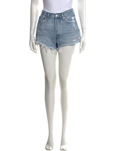 Pre-owned Agolde Mini Shorts In Blue