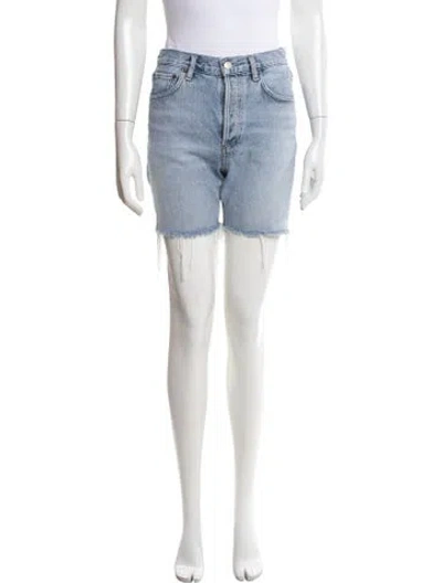 Pre-owned Agolde Mini Shorts In Blue