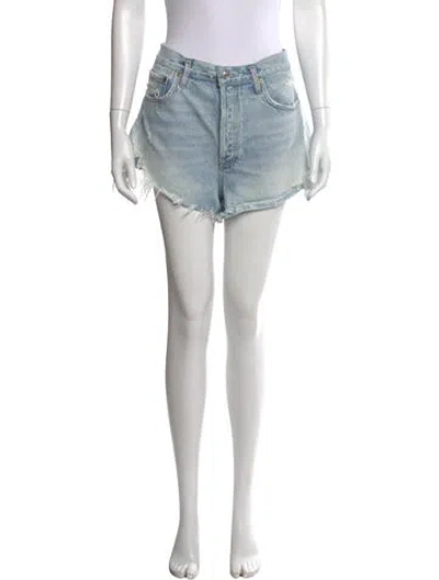 Pre-owned Agolde Mini Shorts In Blue